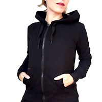 Casaca Kinetix Basic Hoodie Negra Mujer